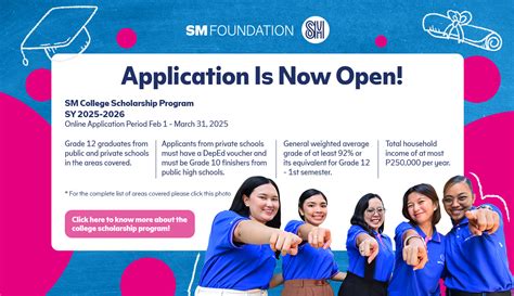 SM Foundation opens online applications for scholarship program SY 2.